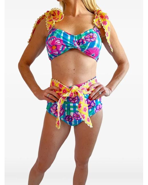 Celiab Blue Petalioli Wanderlust Bikini