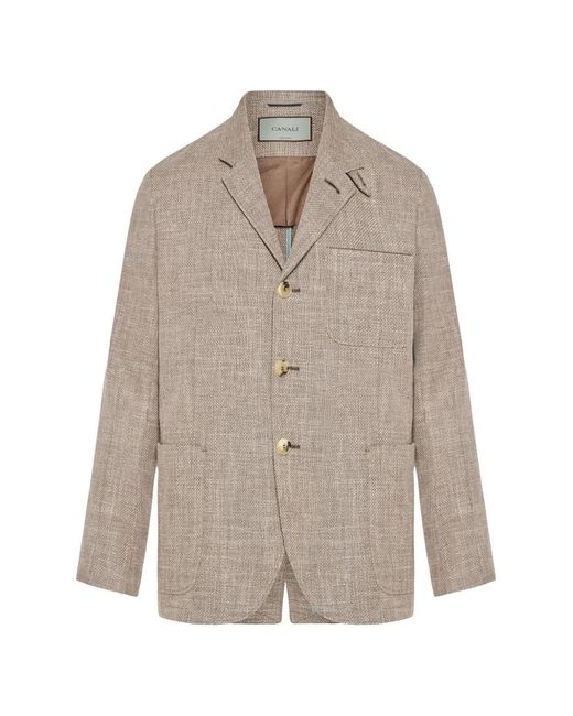 Canali Natural Button Blazer for men