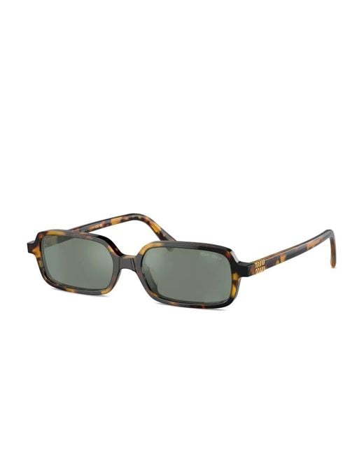 Miu Miu Multicolor Lunettes De Soleil À Monture Rectangulaire