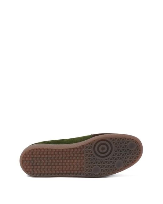 Scarosso Green Two-Tone Suede Sneakers for men