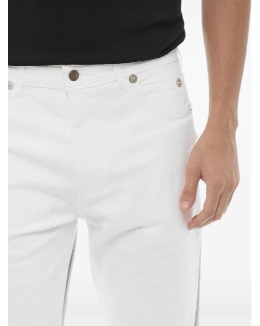 Neil Barrett White Five-Pocket Skinny Trousers for men