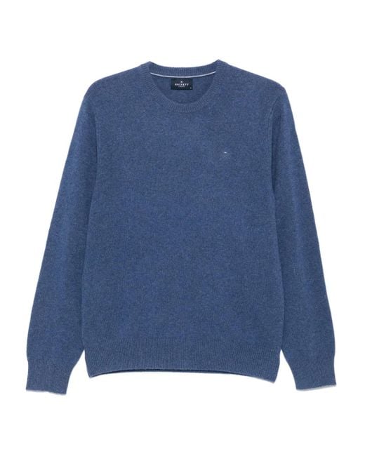 Hackett Blue Wool Sweater for men