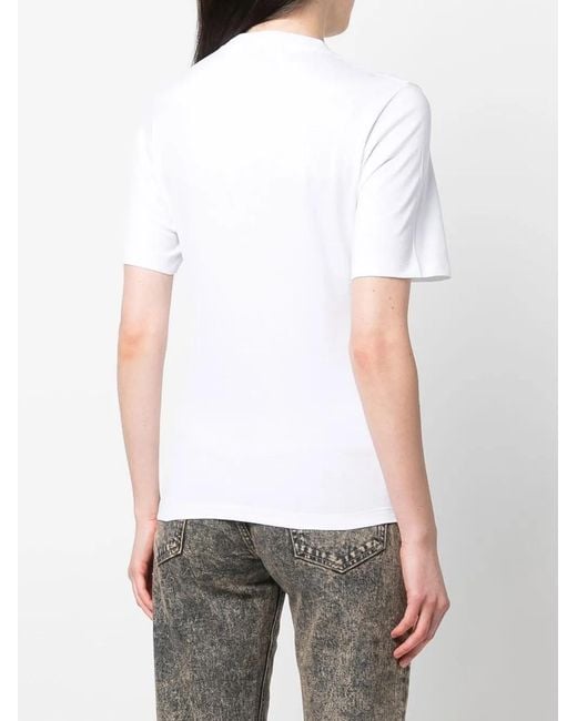 Stella McCartney White Fantasia Logo-Print T-Shirt
