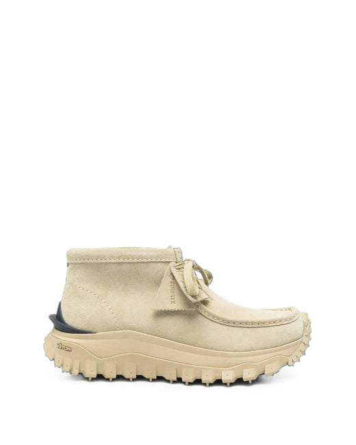 Moncler White X Clarks Wallabee Vibram Ankle Boots for men