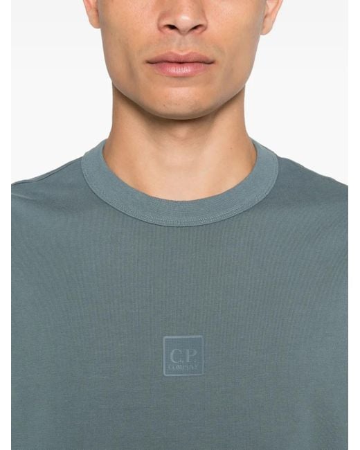 Sudadera con cuello redondo y logo C P Company de hombre de color Blue