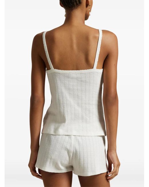 Polo Ralph Lauren White Pyjama mit Stickerei