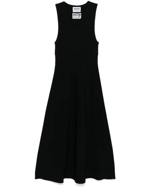 Moschino Black Viscose Mini Dress For
