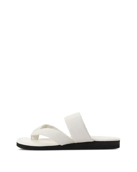 Yohji Yamamoto White Padded Strap Sandals for men