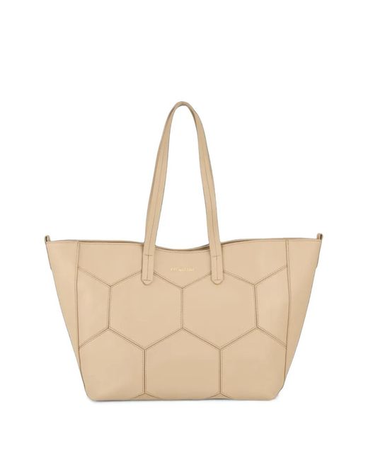 Kat Maconie Natural Medium Charlotte Geometric-Quilted Tote Bag
