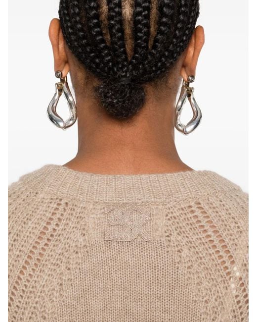 Haut En Maille À Finitions En Dentelle Ermanno Scervino en coloris Natural
