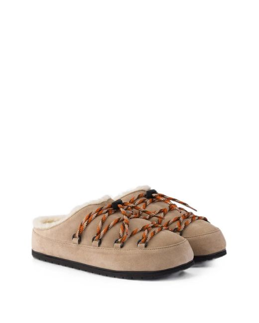 Prada Brown Suede Mules