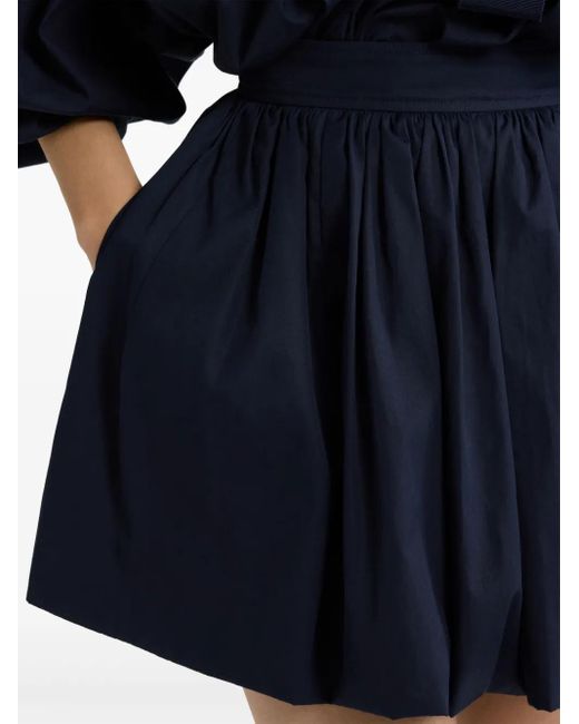 Patou Bubble Popeline Mini-Rok in het Blue