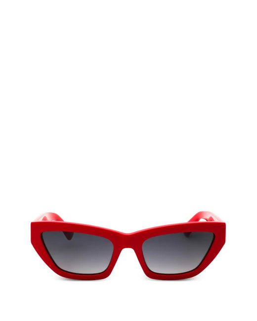 Moschino Red Cat-Eye Sunglasses