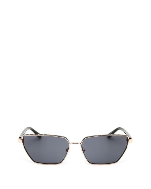 GUESS EYEWEAR White Rectangle-Frame Sunglasses