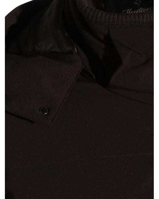 Montecore Brown Hooded Padded Jacket for men