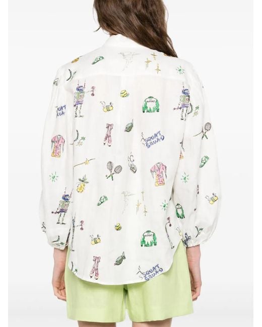 ALÉMAIS White Long Sleeve Shirt