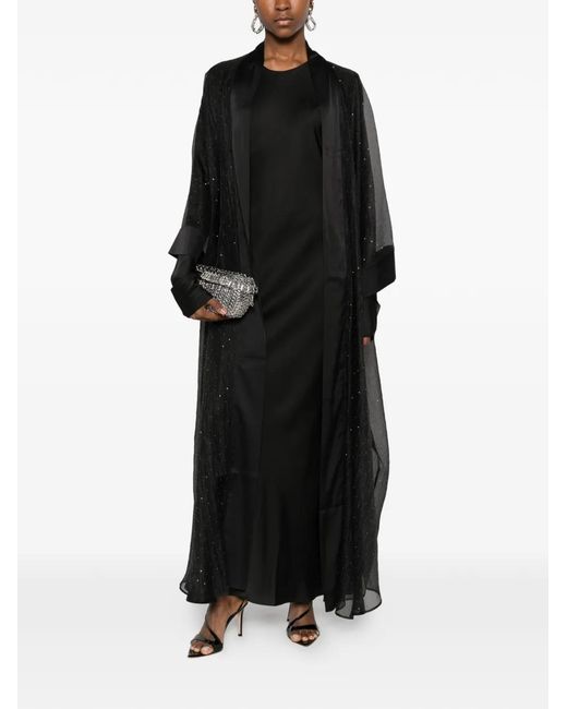 Silkylicious Black Abaya Silk Set