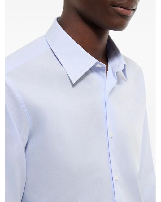 Fursac Blue Buttoned Shirt for men