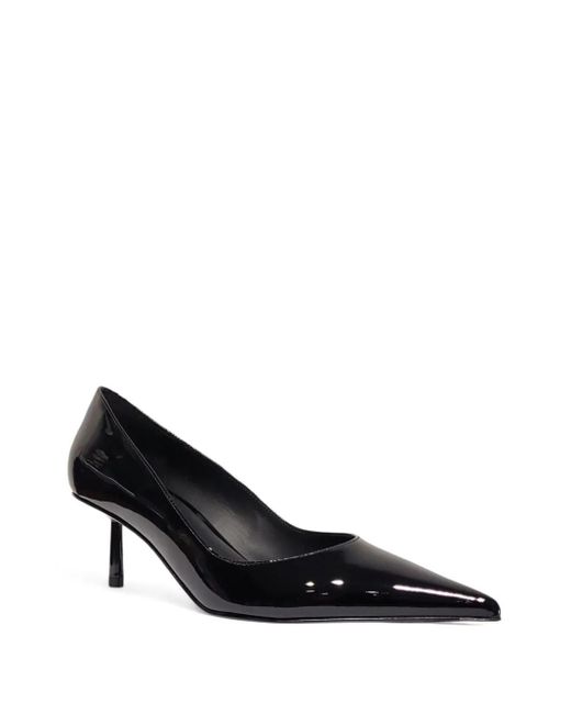 Le Silla Black 60Mm Pointed-Toe Patent Leather Pumps