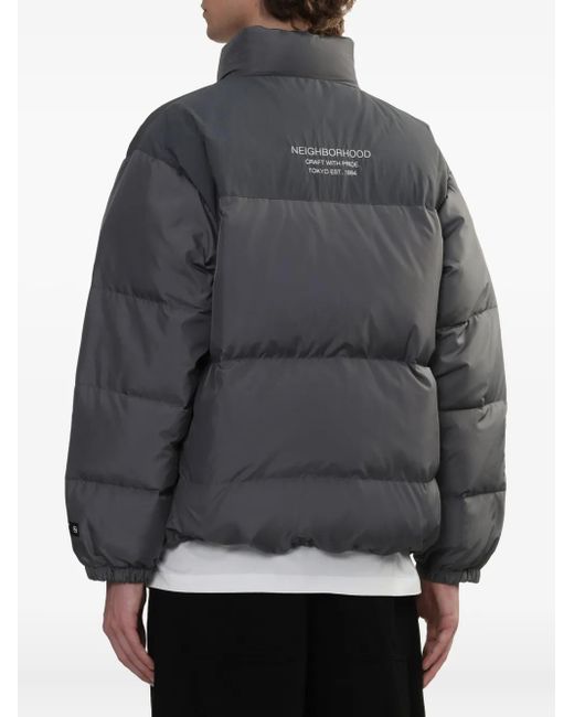 Piumino Trapuntato di Neighborhood in Gray da Uomo