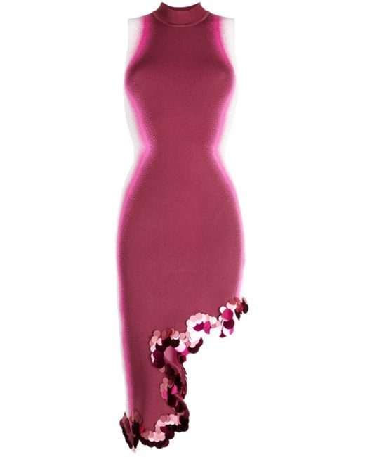 Ph5 Pink Maya Sequin-embellished Dress