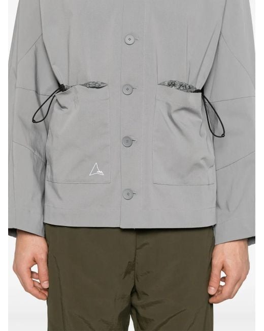 Roa Gray Chore Button-Up Shirt for men