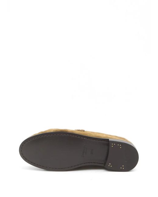Saint Laurent Natural Gathered Cassandre Loafers