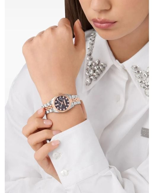 Philipp Plein White Date Superlative 34Mm