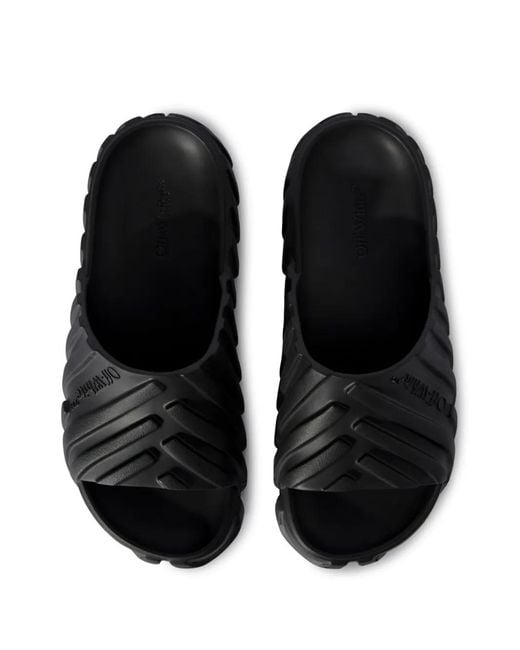 Off-White c/o Virgil Abloh Black Off Exploration Sliders for men