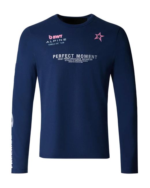Perfect Moment Blue Alpine Langarmshirt