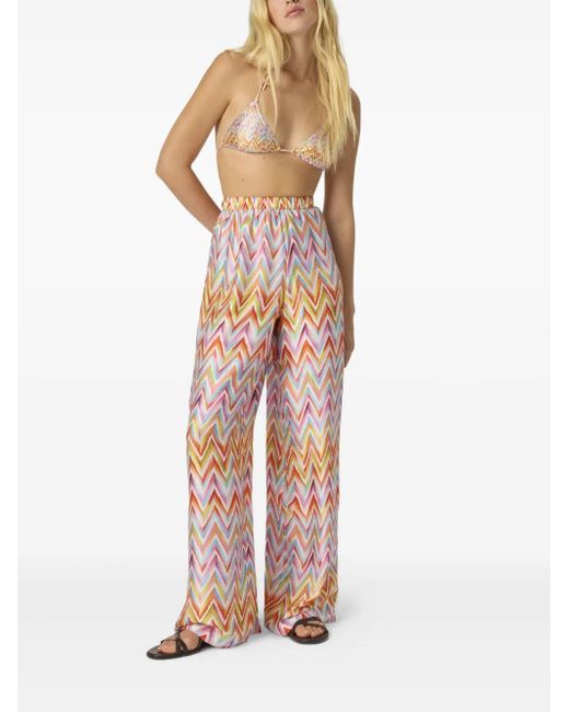 Missoni White Trousers Multicolour