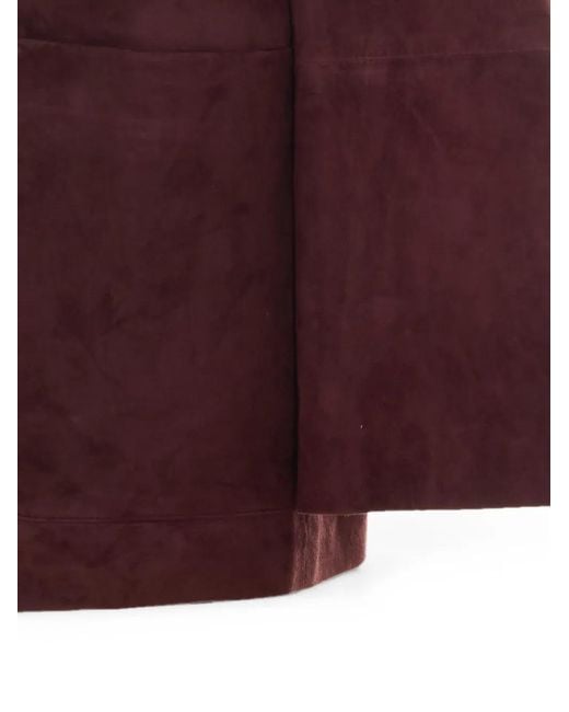 Max Mara Purple Smmastrale Suede Jacket