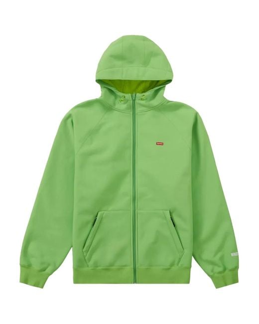 Supreme Green Windstopper Zip-Up Hoodie