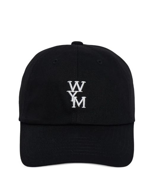 Wooyoungmi Black Logo Baseball Cap for men