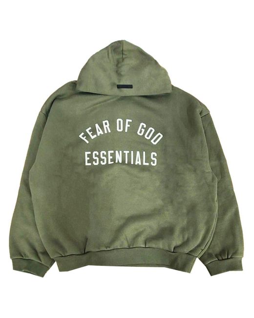 Fear Of God Green Fleece Hoodie for men