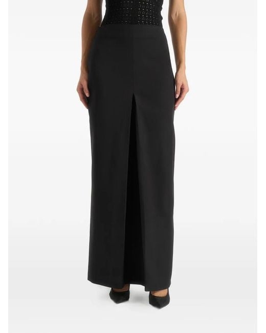 Manière De Voir Black Regine Box-Pleat Maxi Skirt