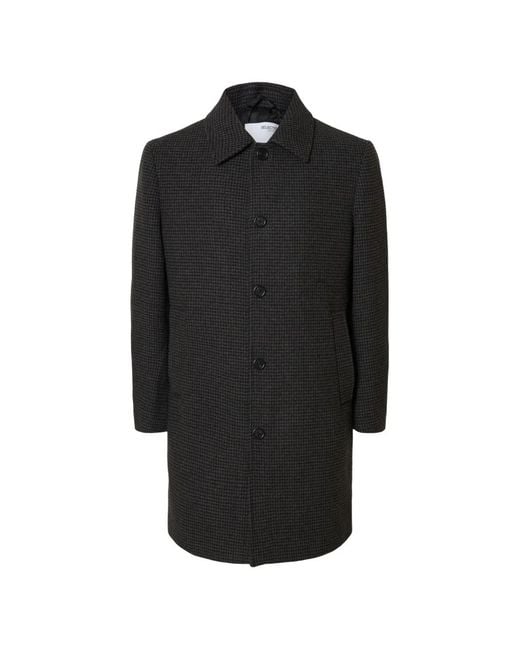 Abrigo Archive Con Botones SELECTED de hombre de color Black