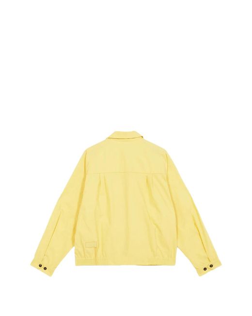Fortela Yellow Patch Pocket Bomber Jacket for men