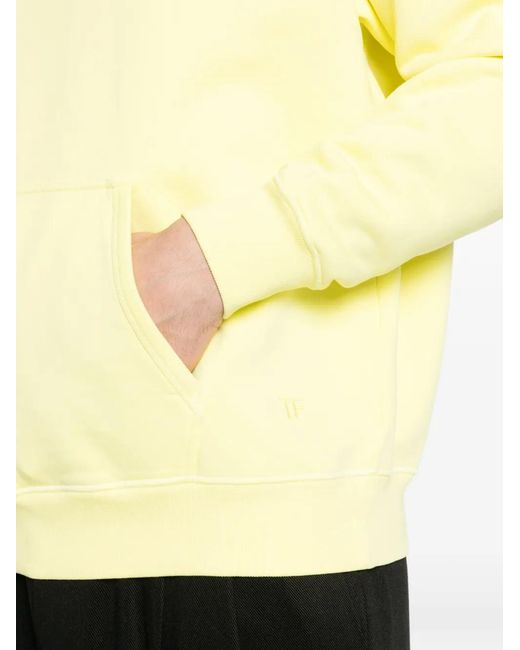 Tom Ford Yellow Drawstring Hoodie for men