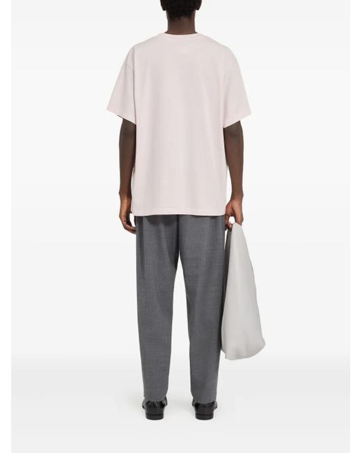 MM6 by Maison Margiela Pink Crew-Neck T-Shirt for men