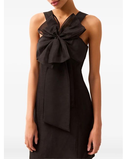 Marie Oliver Black Lila Minikleid Mit Schleifendetail