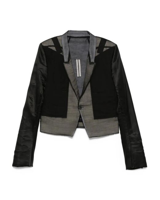 Chaqueta a paneles Rick Owens de hombre de color Black