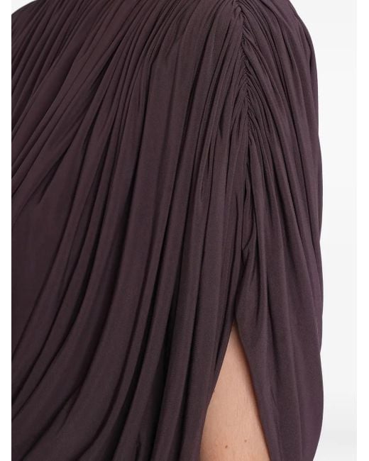 Magda Butrym Black Ruched Slit Top