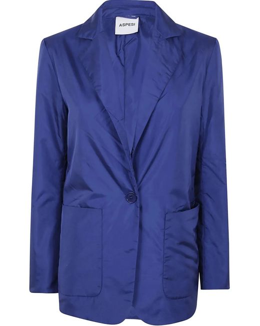 Aspesi Blue Roti Blazer Jacket
