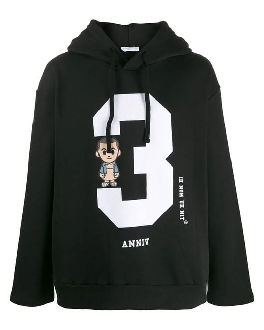Ih Nom Uh Nit Black Sweat À Capuche Imprimé for men
