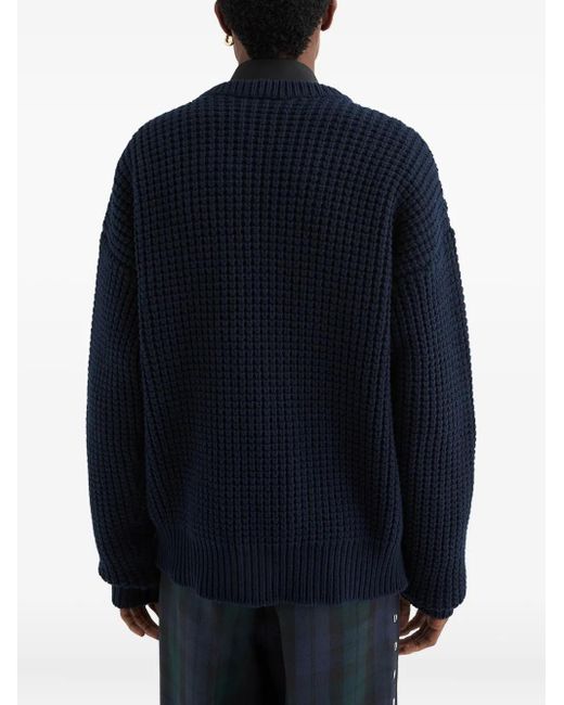 Jil Sander Blue Wool Sweater for men