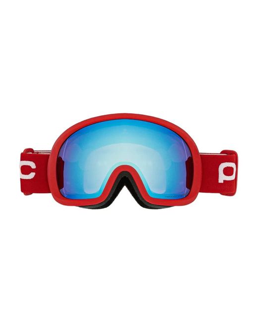 Maschera Da Sci Rossa di Poc in Blue