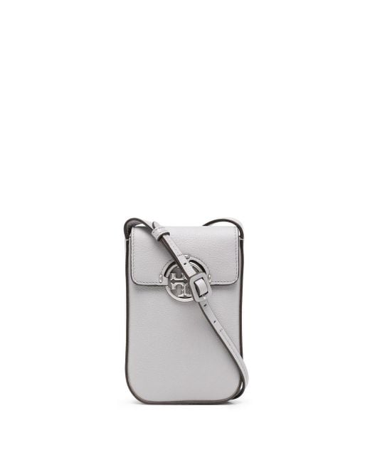 Tory Burch Miller Leather Phone Crossbody Bag in Blue Lyst