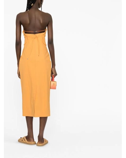 Jacquemus Orange 'la Robe Bikini' Dress