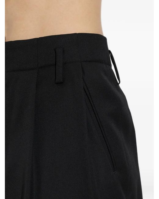 KENZO Black Tailored Pleated Trousers